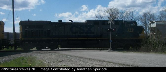 CSX 376, engineer's side view